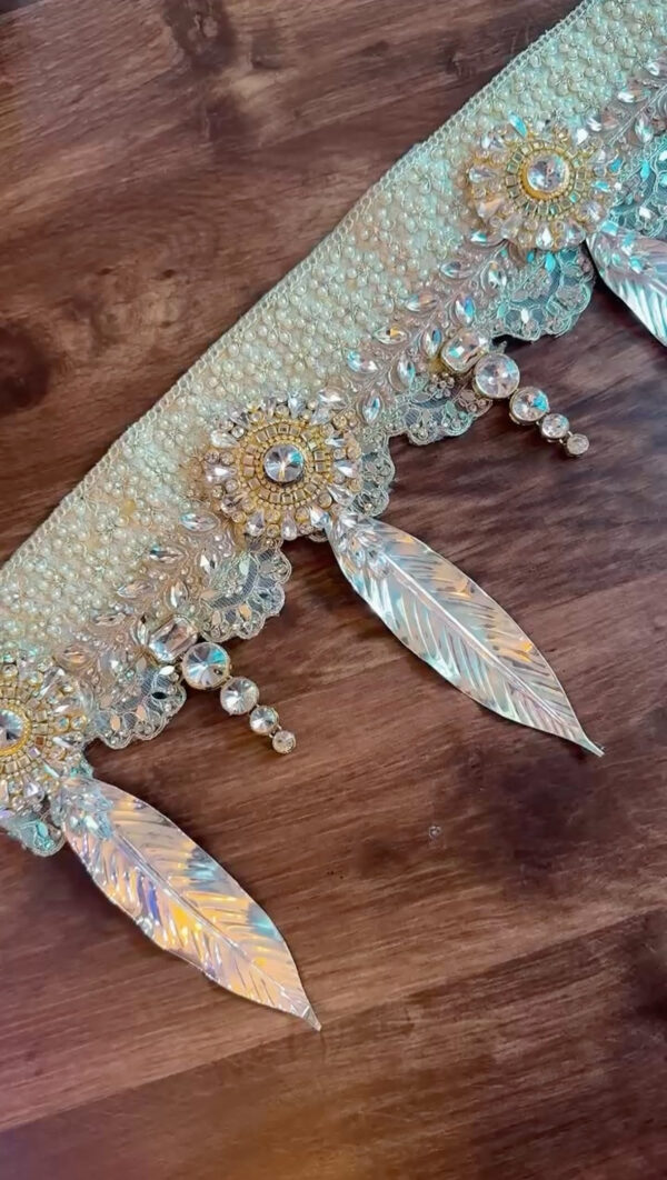 Asopalav Leaf German Silver Toran